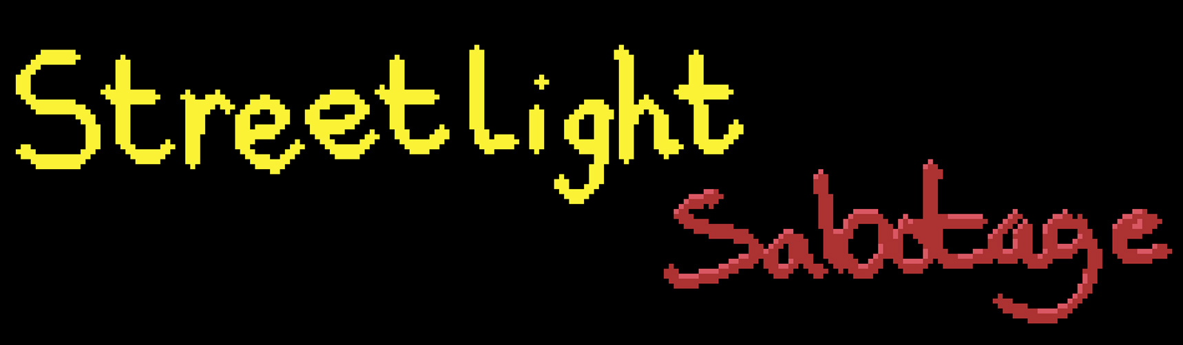 The title logo for Streetlight Sabotage